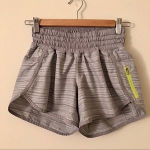 Lululemon Tracker Short Gray Lime Size 6